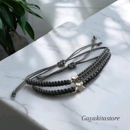 gelang tali serut manik bintang Bracelets Aksesoris Beads couple ber3