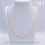 Merlin Goldsmith 22K 916 Gold Timeless Minimalist Beaded Chain