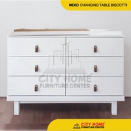 Litte Equi NEKO BISCOTTI (Chocolate) Changing Table - Baby Tafel - City Home Cikarang Diaper Changing Table