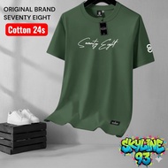 SEVENTY Original T-shirtEIGHT for Men and Women Cotton 24s Random/ 6 Seventy eight T-shirt/ 78 T-shi
