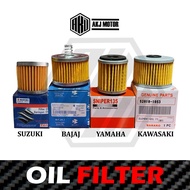 MOTORCYCLE ENGINE ELEMENT OIL FILTER FOR KAWASAKI / SUZUKI / BAJAJ / YAMAHA