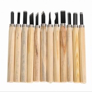 Wood Carving Tools Set 12 Lino Cut Tools Cukil Kayu Alat Pahat Ukir