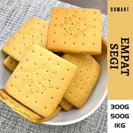 [ Biskut Timbang ] - Biskut Empat Segi- 300g / 500g / 1kg - Biscuit Cracker - Biskut Legend