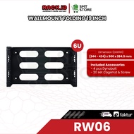 RACKID wallmount folding RW 6U server rack 6U CCTV rack modem wallmount rack – RW06