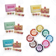 Taiwan ilovekids Eight-Color Large Stamp Pad Wooden 24pcs (Vegetables Fruits/Transportation/Sea Anim