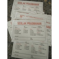 Seblak buffet writing contains 120 sheets pinggan plastik pakai buang