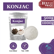 [Food Grade] Refine Konjac Powder Halal | Konnyaku | Glucomannan | Keto Diet | Shirataki Noodle | Konjac Jelly | Gelling