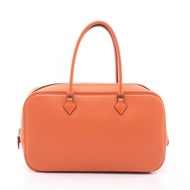 【二手】愛馬仕 HERMES Plume Elan 28 橙色小牛皮手提包（牛皮）Plume Elan 28 橙色女士二手 A