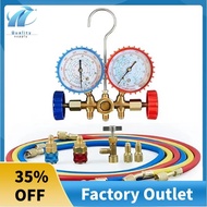 R410a 3Way AC Diagnostic Manifold Gauge Complete Set for R134A R410A R22 with Hose Adapters Quick Co