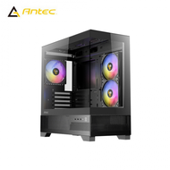 Antec 安鈦克 CX500M ARGB 黑 全景玻璃機殼 (M-ATX/Type-C/內建風扇側2後1/無A柱/顯卡415mm/塔散165mm)