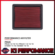 TOYOTA PRIUS 1.8 '10-'15 / PRIUS V 1.8 '12-'16 CT200H / NX300H - WORKS ENGINEERING AIR FILTER