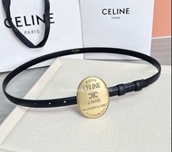🎀順豐包郵 全新 💙CELINE 皮帶 頭層牛皮｜Color 黑色｜Size 75.80.85.90.95.100.105💙收據配件全齊適合送禮 嚴格檢測貨品絕對完美 限順豐發貨交面勿擾 自用 禮物 