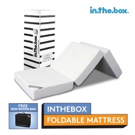 In The Box Foldable | High Density Foam Box with Breathable Bamboo Fabric Foldable Mattress | (5 inch)