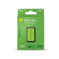 GP Recyko+ 9V 200mAh Rechargeable Battery - GP20R8H-2WB1