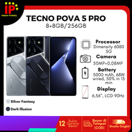 Pova 5 Pro 5G RAM 8GB/256GB &amp; POVA 5 4G 8/256 Garansi Resmi Nasional TECNO