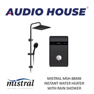 MISTRAL MSH-88MB INSTANT WATER HEATER WITH RAIN SHOWER ***1 YEAR SPARE PARTS 5 YEAR HEATING ELEMENTS