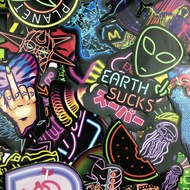 75 ins Style Neon Light Notebook Cartoon