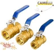 CAMELLI5Q Full Port Ball Valve, Pure Copper 2P Brass Ball Valve,  High Temperature Resistance 1/2" 3