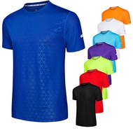 Shirts Men Tranning Run Football Jerseys Workout Causal Print Quick Drying Tshirt Compression Polyes