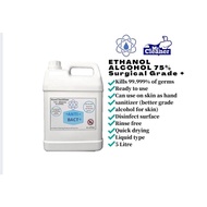Hand Sanitizer Ethanol 75 % Ethyl Alcohol 5 Litre