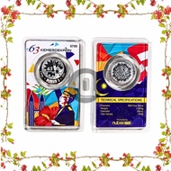 1 Dirham Silver Coin – 63 Kemerdekaan Edition by Nubex | Ag 999 | 2020 Issue | NATURAL TONING