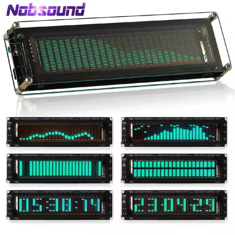 Nobsound AK2515 MIC Audio Spectrum Analyzer VFD Sound Level Meter VU Meter Screen Display Music Spec