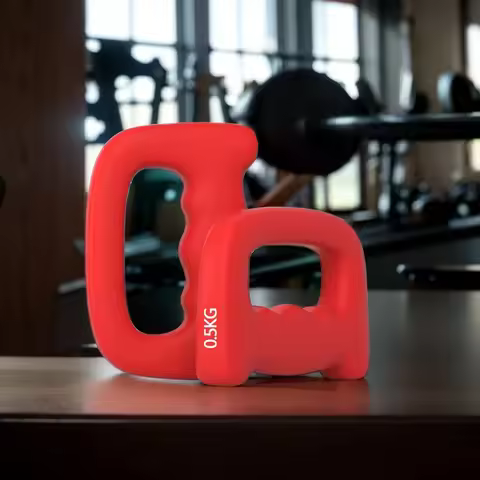 2Pcs Dumbbell Hand Weight Ergonomic D Shaped Fitness Hand Weight Non-Slip Gymnastics Hand Weight Box
