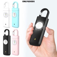ONLYGOODS Emergency LED Torch Keyring, ABS 130dB Personal Alarm Safety Keychain, Keychain Alarm Pani