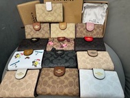 🎀全新Coach蔻馳女短夾中款多色零皮夾翻蓋時尚信封卡包