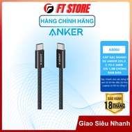 Anker Zolo C To C 240w Anti-Stain A8060 umbrella-covered charging cable in many colors - - genuine A