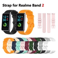 18mm Strap For Realme Band 2 sillcone Replacement wristband for realme smart band 2 Bracelet accessories sport watch band