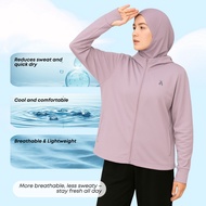 ZOE ARISAH Fernanda Top Hooded Windbreaker Activewear Muslimah Sport Jacket Serafina Sukan Annalisa 