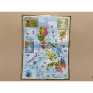 Philippine Map|World Map|Asia Map with sealed plastic Big and Small Size