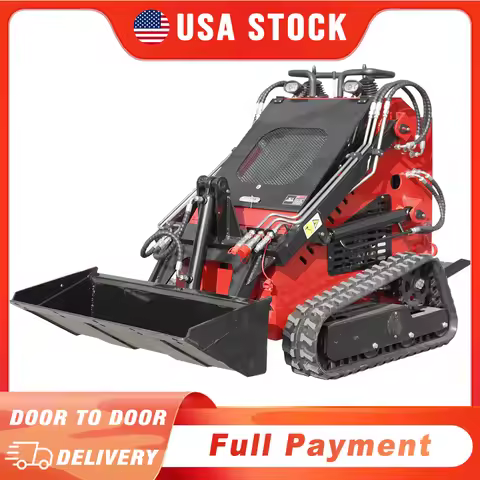 MMS Mini Skid Steer Loader 13.5HP Crawler Loader MS360T Earth-moving Machinery With Bucket Unloading