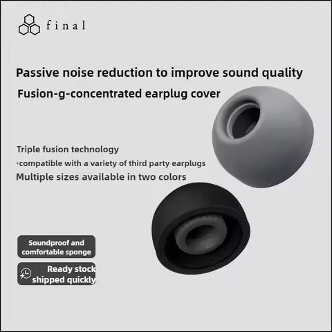 Final Fusion G Eartips Earplug Cover Sponge Triple Hybrid Earplug Cover or Sony XM5 A8000 az80 Low F