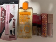 Maybelline 眼睫毛液、卸妝液、眉筆、唇膏