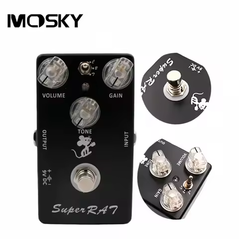 Mosky SUPER RAT Distortion Guitar Effect Pedal Hand-Made 3 Mode Classic Rat Distortion/Boost/Preamp 