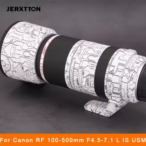 100 500 F 4.5 7.1 Camera Lens Sticker Coat Wrap Protective 3M Film Protector Decal Skin for Canon RF