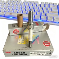 NGK Iridium Platinum Double Needle Spark Plug DILZKAR7C11S 90137 Suitable for Binzhi Fit