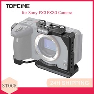 For Sony FX30 FX3 Cage, Aluminum Alloy Camera Rig with NATO Rail, Arri Locating Hole, Professional V