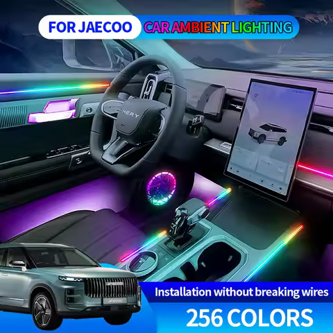 For Chery Jaecoo J7 J8 2023-2025 256 Color RGB Symphony Car Ambient Light Interior Acrylic Guide LED