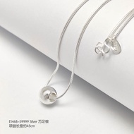 S9999 Silver Pendant Necklace 万足银转运珠吊坠项链 (E1468)
