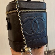 (MYMluxurybag) Chanel  有咭有貼 化妝袋 古董袋 荔枝皮袋 斜挎袋