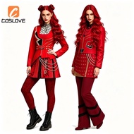 Descendants 5 Red Costume Set for Women with Long Sleeve Coat