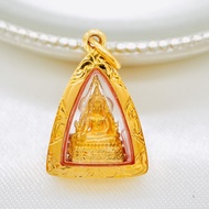 [ 📌พร้อมส่ง ] จี้พระพุทธชินราช • องค์พระทองคำแท้ • กรอบทองคำแท้90% • กันน้ำ • พระแท้จากวัด [PA772]
