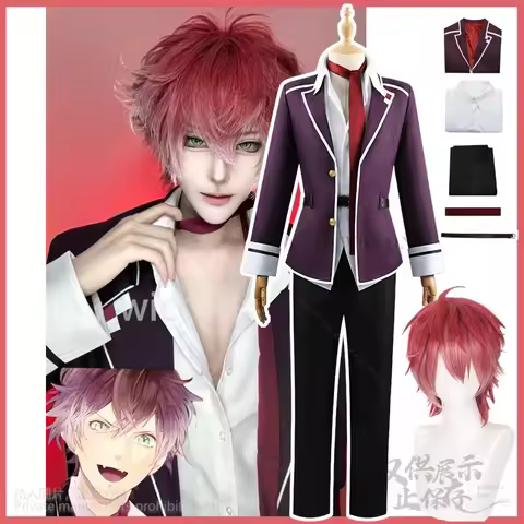 DIABOLIK Anime Cosplay LOVERS Costume Sakamaki Ayato Cosplay DK School Uniform Coat Pants T-shirt Wi