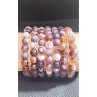 Bracelet Botswana Agate 8mm Natural Crista