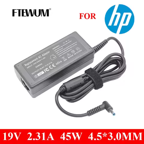 Charger 45W 19.5V 2.31 4.5*3.0mm Laptop Adapter For HP Stream X360 11 13 14 Series 740015-001 740015