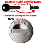 Thule Sweden Key N series key number N001-N200 ALL KEY LOST customize AKL Key