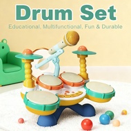 DrumSet Piano Toys Kids Microphone Educational 1 Year Old Musical Toys